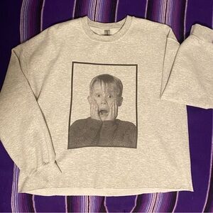 Home Alone Cropped Graphic Sweatshirt